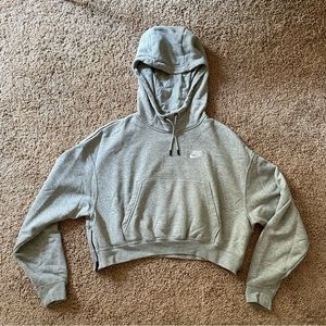 Nike Zip Detail Crop Hoodie